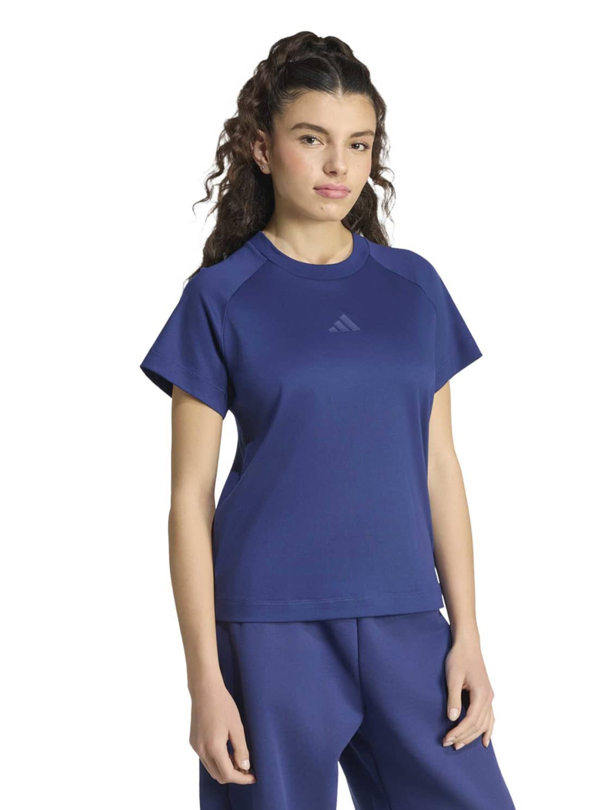 ADIDAS SPORTSWEAR - Camisa funcionais em azul: frente
