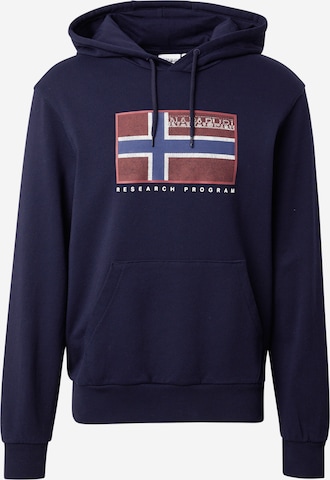 Bluză de molton 'BEMILES' de la NAPAPIJRI pe albastru: față