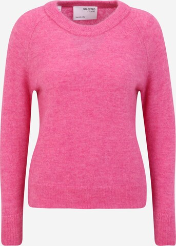 Selected Femme Petite Genser 'LULU' i rosa: forside