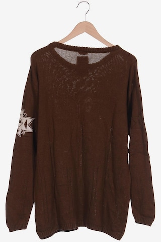 hessnatur Sweater & Cardigan in XL in Brown