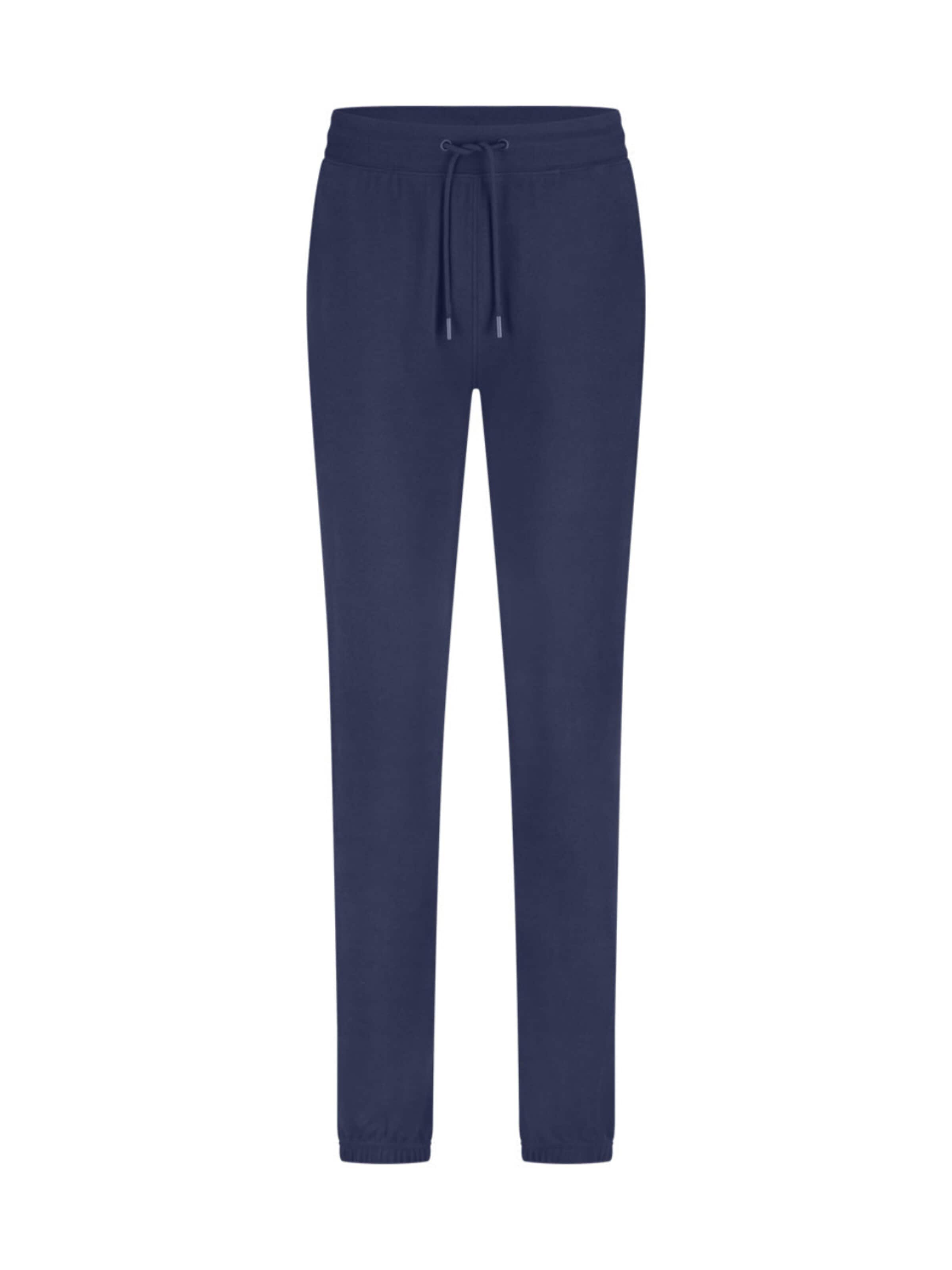 Bamboo basics Regular Trachtenhose 'Lounge broek Jade'‌‌‌‌‌‌‌‌‌‌ in Blau: Vorderseite