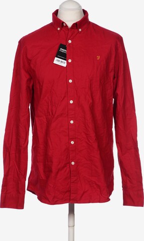 FARAH Button Up Shirt in XL in Red: front