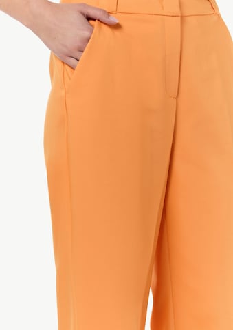Wide Leg Pantalon à plis COMMA en orange