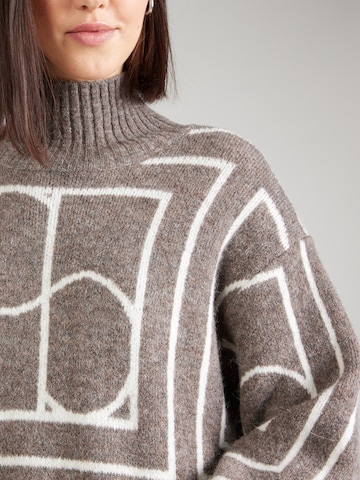 SOAKED IN LUXURY Knit dress 'Hedaya' in Brown