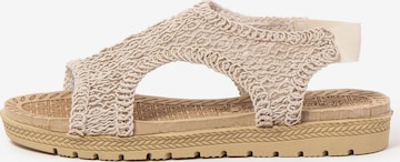 Brasileras - Sandalias 'Lua' en beige: frente