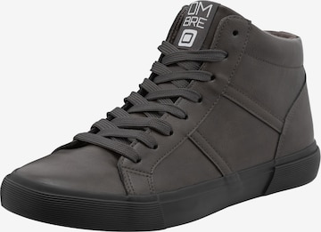 Baskets hautes Ombre en gris : devant