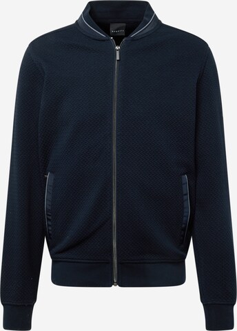 bugatti Zip-Up Hoodie in Blue: front