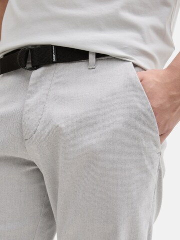 TOM TAILOR DENIM Normální Chino kalhoty – šedá