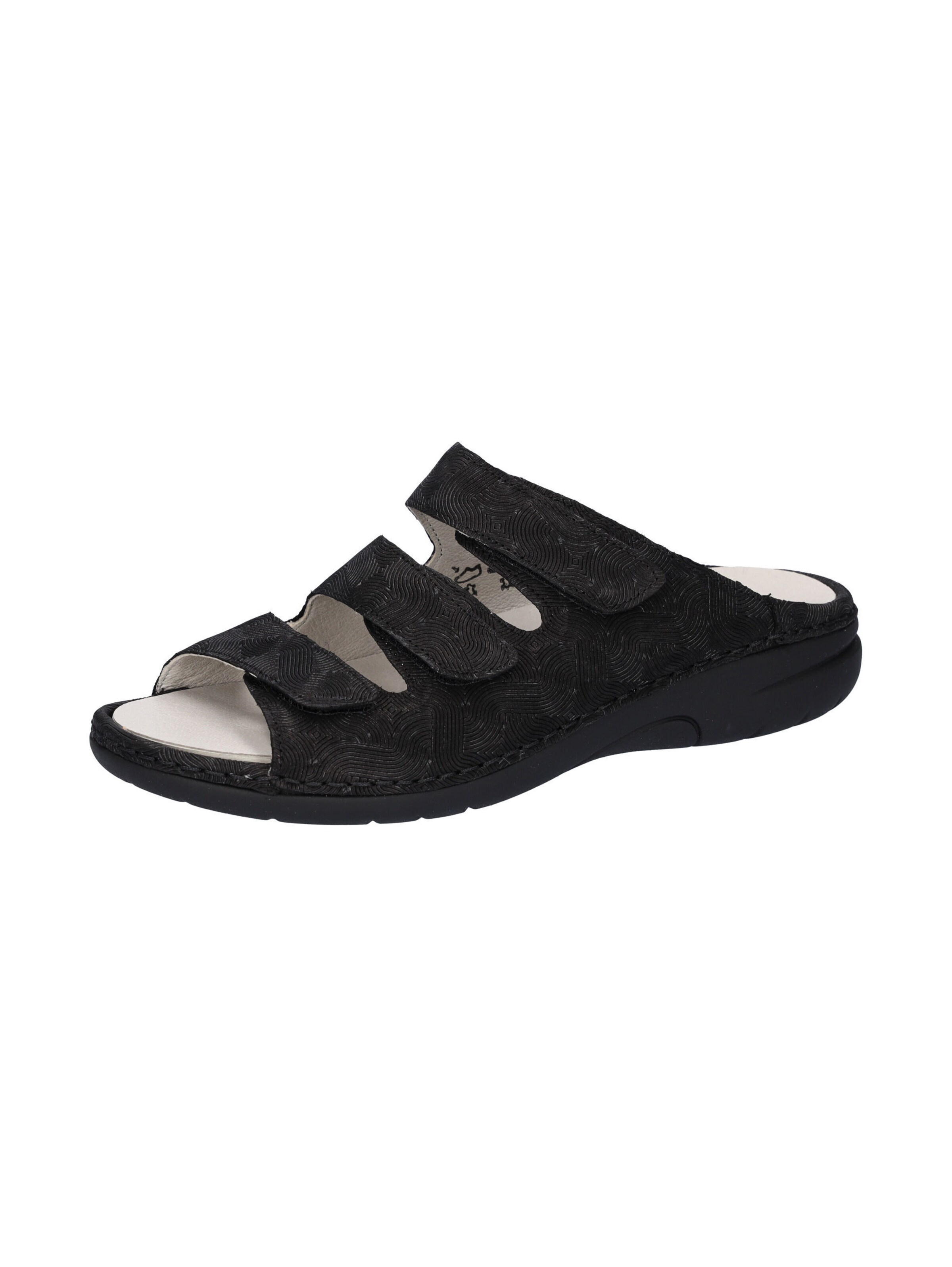 WALDLÄUFER Muiltjes in Zwart: voorkant