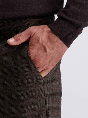 PIERRE CARDIN Regular Broek 'Calais' in Bruin