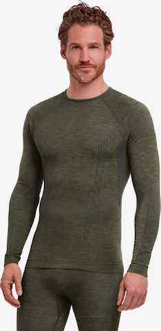 FALKE Base Layer in Grün: Vorderseite
