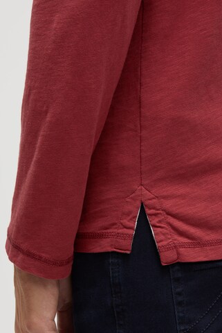 CAMP DAVID Langarmpolo mit Photoprint in Rot