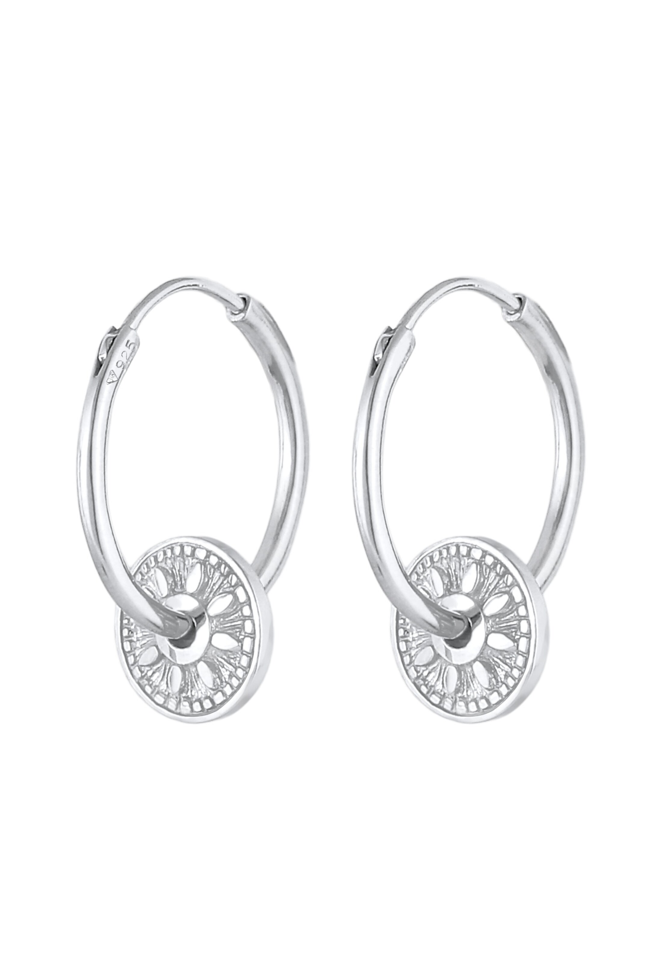 Boucles d'oreilles ELLI en argent : devant