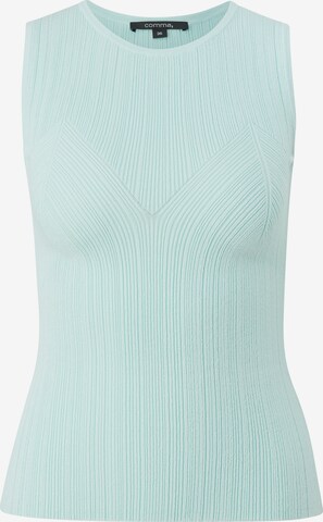 COMMA Gebreide top in Blauw: voorkant