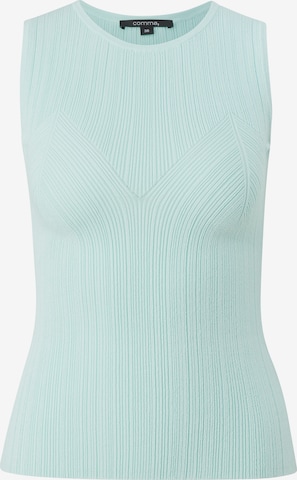 COMMA Gebreide top in Blauw: voorkant