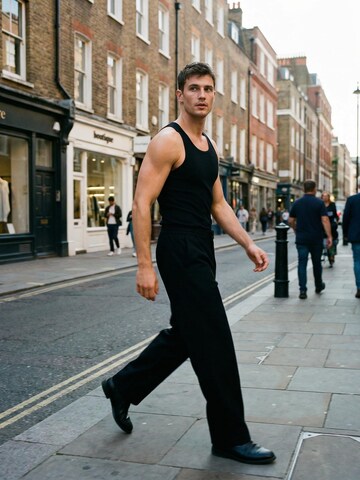 Loosefit Pantalon de sport 'Men's Merino Wool Pants | Non-Toxic Relaxed Jogger' ZUBEK en noir