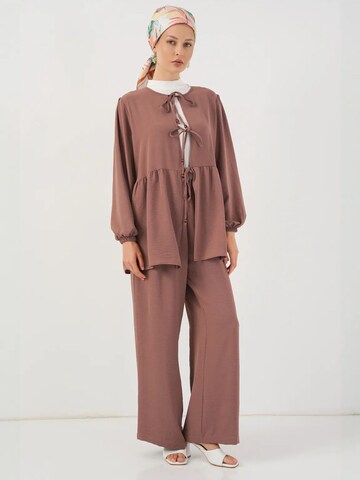 Pantalons de tailleur Bigdart en rose : devant