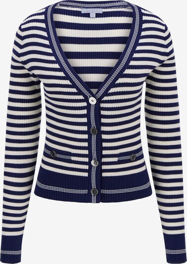 GUESS Strickjacke in navy / weiß, Produktansicht