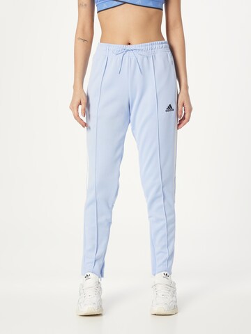 Effilé Pantalon de sport 'Tiro Suit Up Lifestyle' ADIDAS SPORTSWEAR en bleu : devant