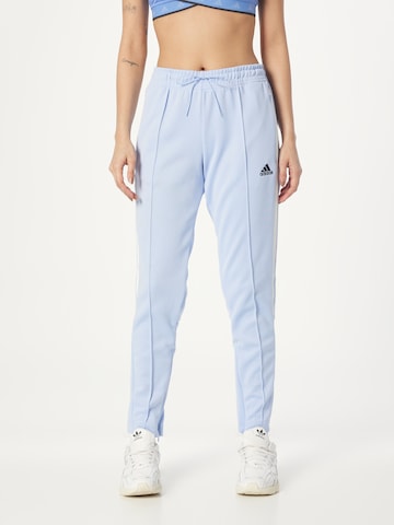 Tapered Pantaloni sport 'Tiro Suit Up Lifestyle' de la ADIDAS SPORTSWEAR pe albastru: față