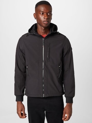 TOM TAILOR Between-Season Jacket in Black: front