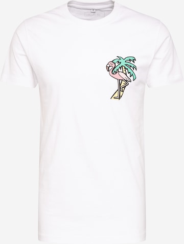 Mister Tee Bluser & t-shirts 'Flamingo' i hvid: forside