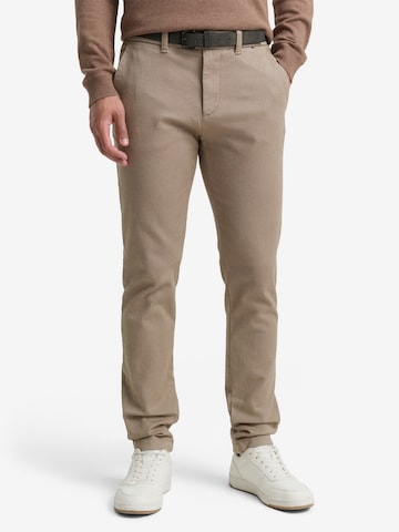 TOM TAILORSlimfit Chino hlače 'Travis' - bež boja: prednji dio