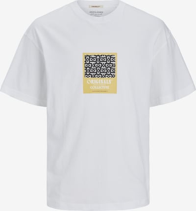 JACK & JONES Shirt 'Mykonos' in Chestnut brown / Yellow / Black / White, Item view