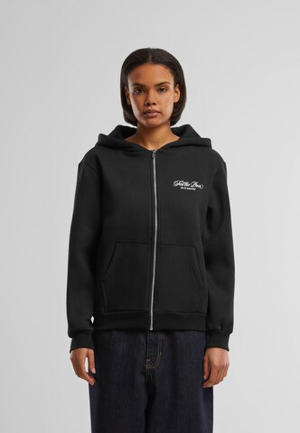 Miss Tee Sweatjacke 'Feel The Pain' in Schwarz
