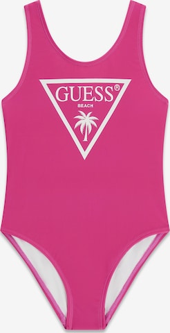 GUESS Badeanzug in Lila: Vorderseite