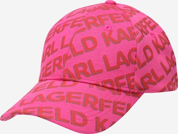 Karl Lagerfeld Kšiltovka – pink: přední strana