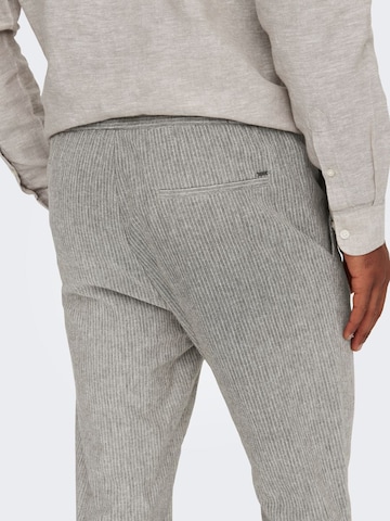 Only & Sons Regular Pants 'Linus' in Grey