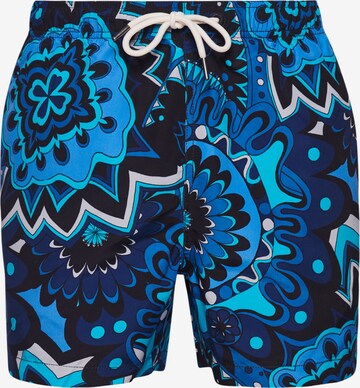 Shorts de bain Superdry en bleu : devant