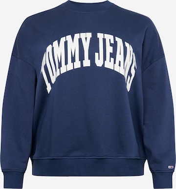 Tommy Jeans Curve Sweatshirt in Blau: predná strana