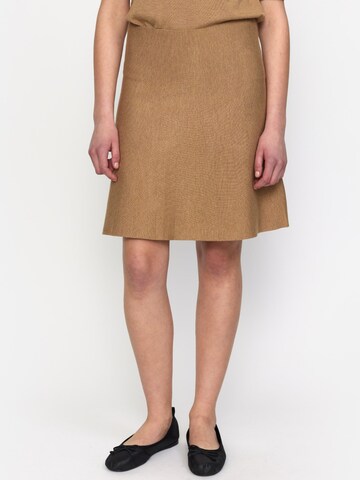 Soft Rebels - Falda ' SRHenrietta ' en marrón: frente