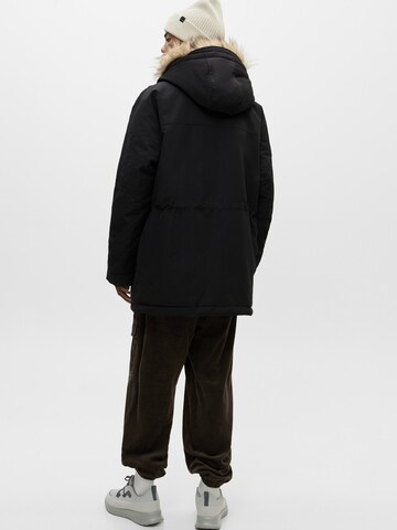 Pull&Bear Winter coat in Black