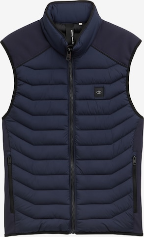 Gilet TOM TAILOR en bleu : devant