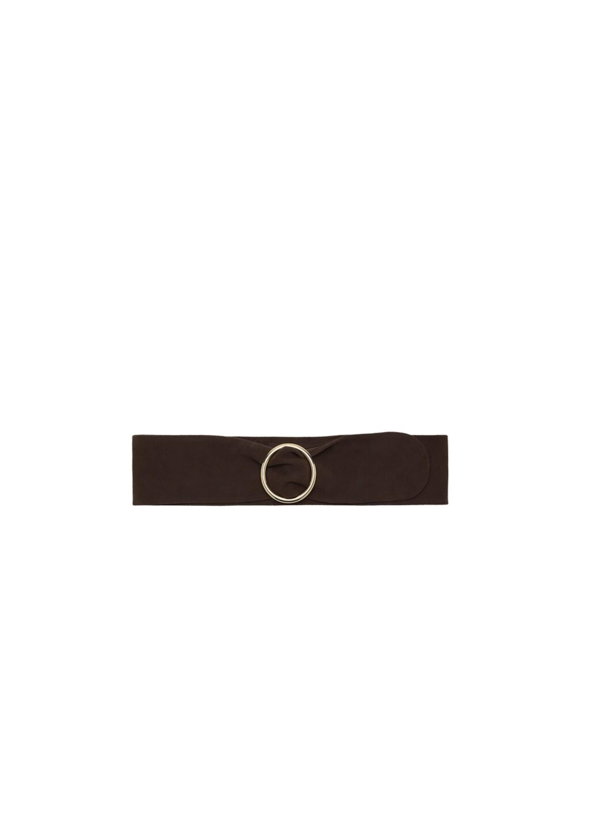 MANGO Belt 'Niles' in Brown: front