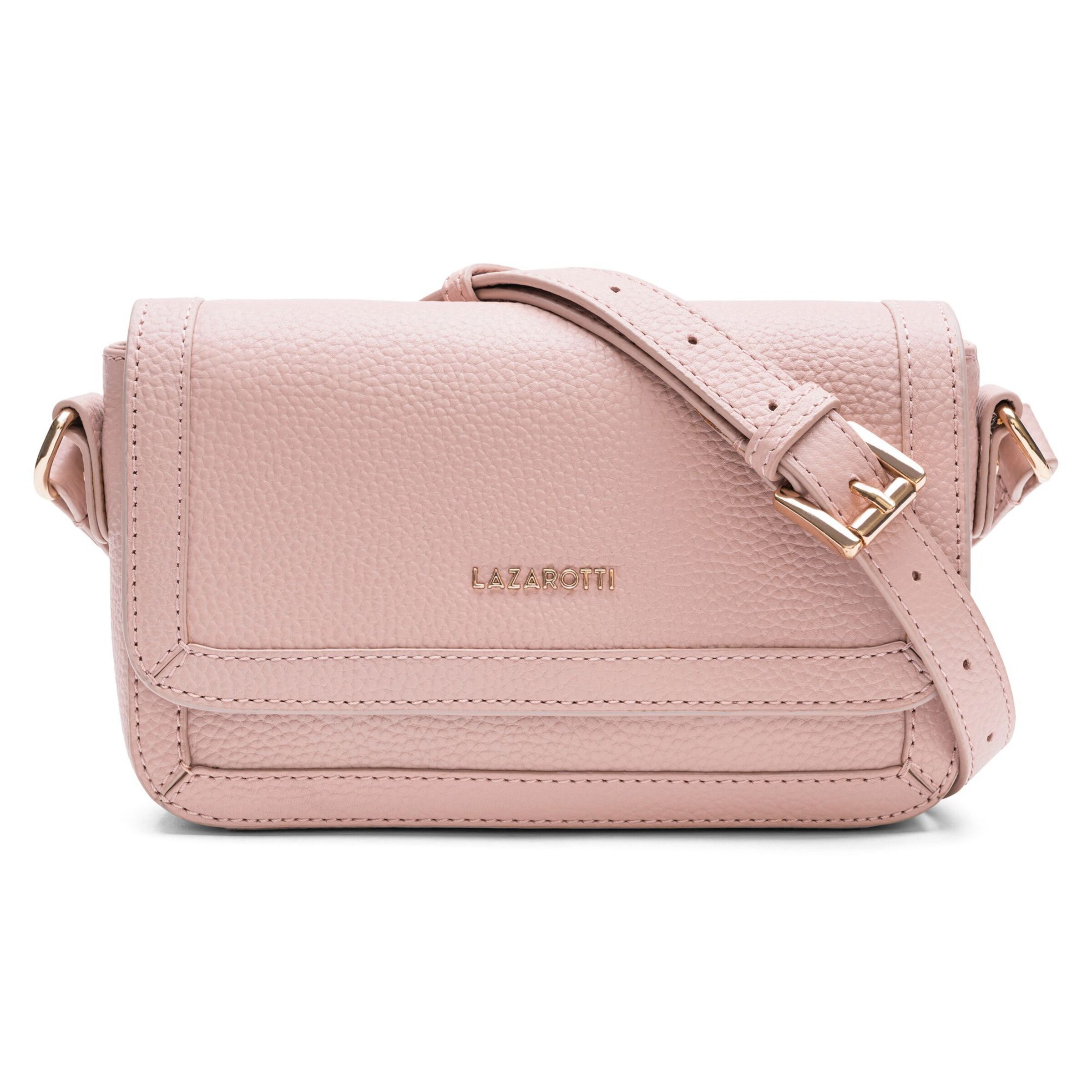 Borsa a tracolla 'Bologna' di Lazarotti in rosa: frontale