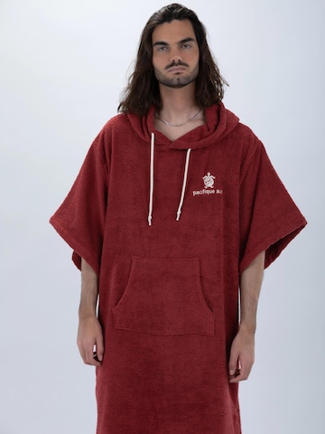 Pacifique Sud Sport-Bademantel 'Surf' in Rot