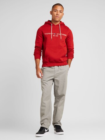 TOMMY HILFIGER Klasický střih Mikina – červená