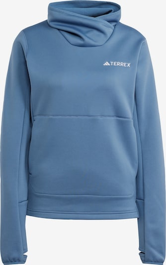 ADIDAS TERREX Sportsweatshirt 'Xperior' in taubenblau / weiß, Produktansicht