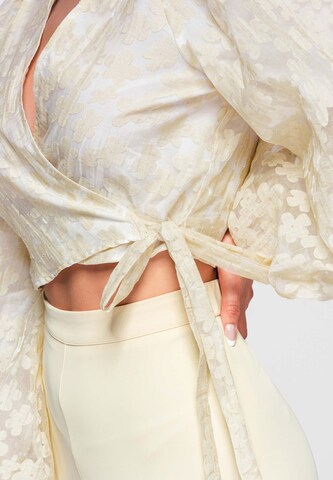 Ombre Blouse in Beige