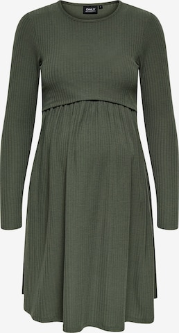 Only Maternity Jurk 'OLMMALAYA' in Groen: voorkant