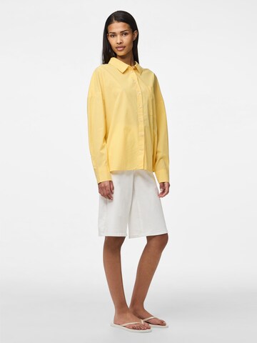 PIECES Blouse 'PCFeline' in Yellow