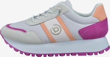 Sneaker low de la bugatti pe alb: față