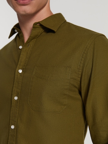 Shiwi Regular fit Skjorta 'Tyler' i grön