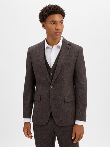 Digel Regular Suit 'Ezzo' in Brown: front