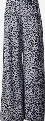 COMMAWide Leg/ Široke nogavice Hlače - crna boja: prednji dio