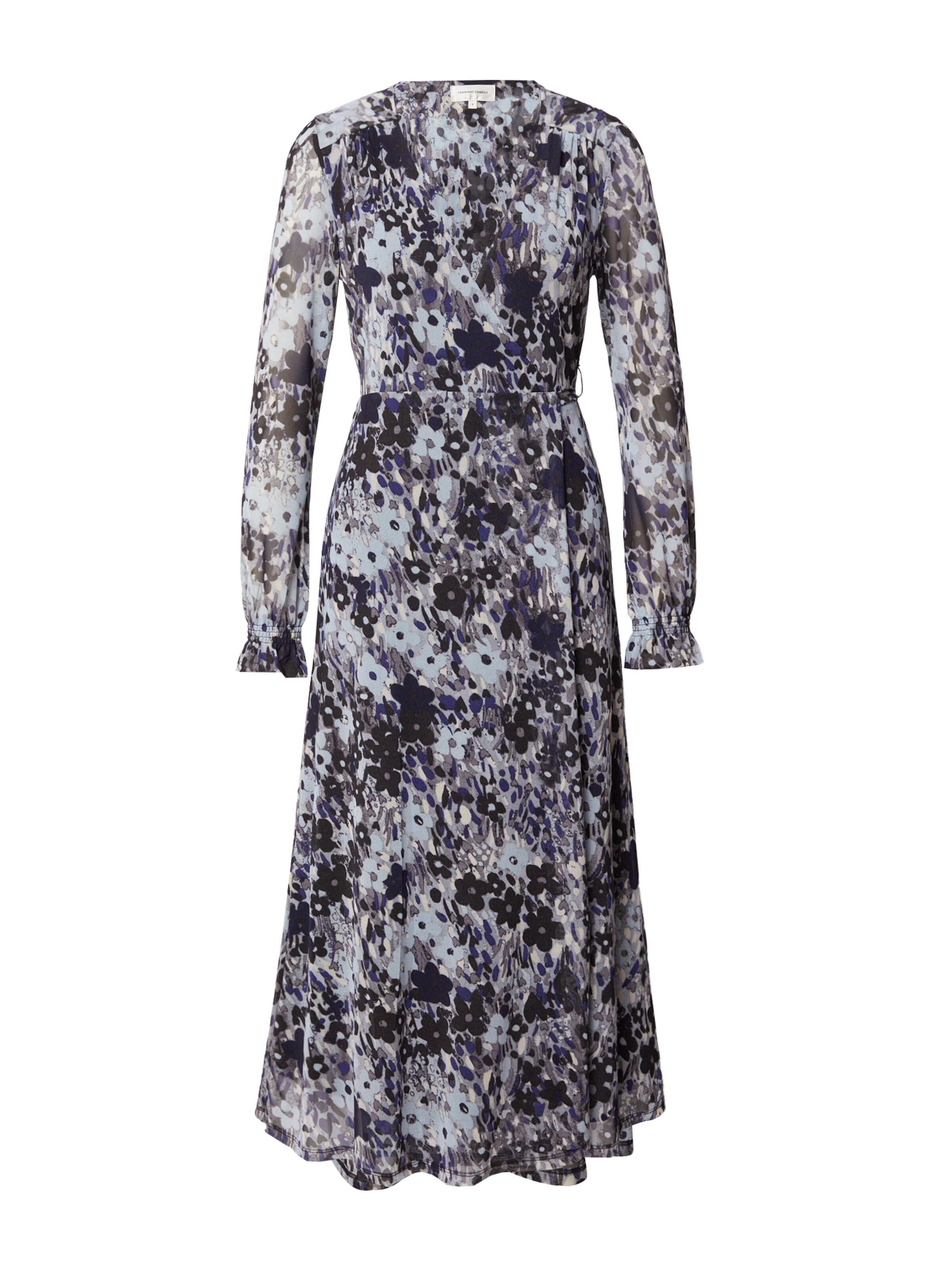 Fabienne Chapot Jurk 'Natasja' in de kleur Navy / Smoky blue / Opaal / Donkergrijs, Productweergave